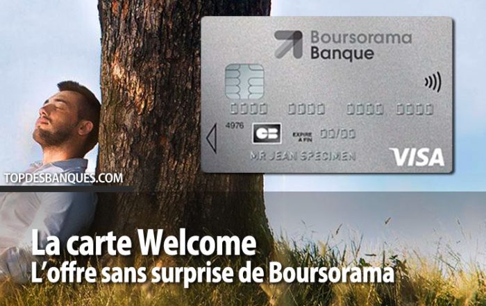 Offre Welcome par Boursorama Banque